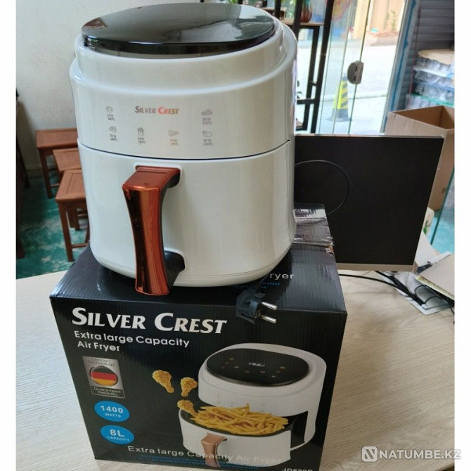 Deep fryer without oil. Air fryer Silver Crest 8 liters. Almaty - photo 8