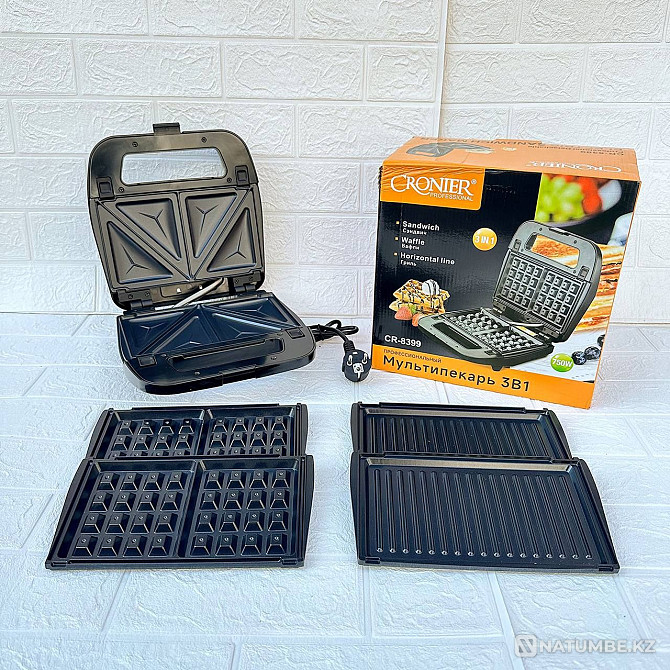 Waffle iron 3in1; multi-baker-10700tBrand: CRONlER Almaty - photo 1