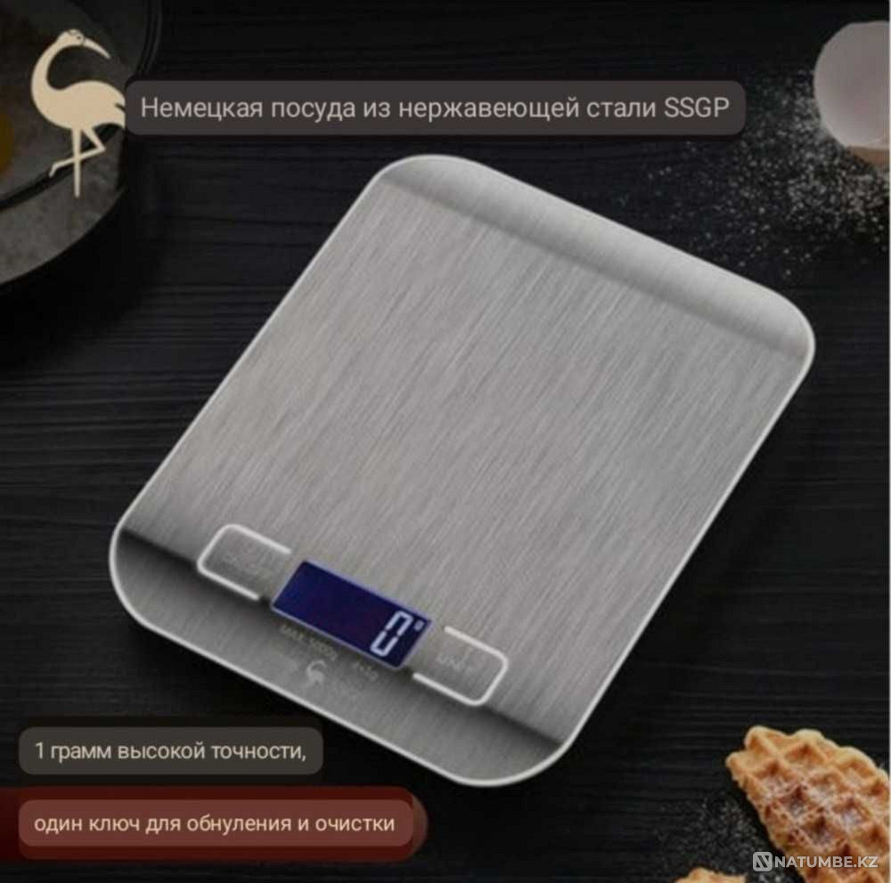 Kitchen scales; electronic; quality Almaty - photo 8