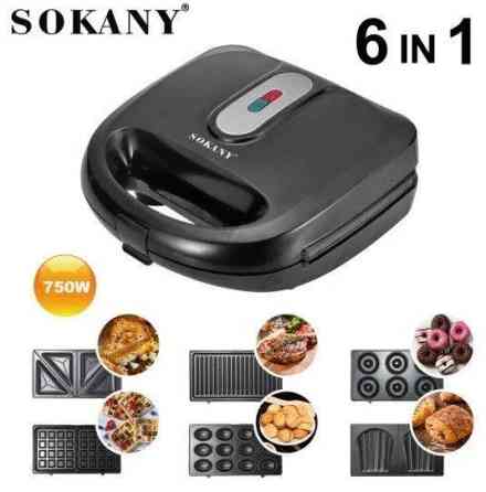 Мультипекарь 6в1; Вафельница Sokany SK-908 Алматы