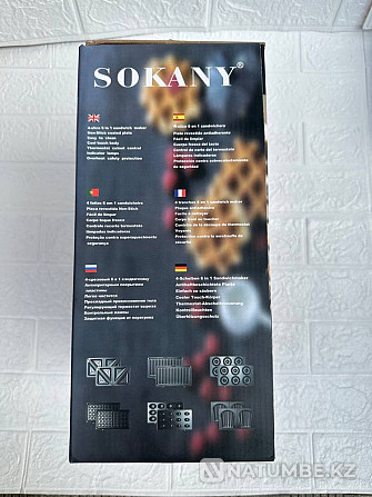 Мультипекарь 6в1; Вафельница Sokany SK-908 Алматы - изображение 3