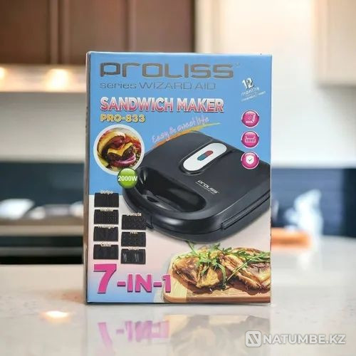 Мультипекарь Proliss PROLISS PRO 7 в 1 вафельница Алматы - изображение 4
