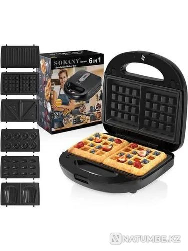 Multibaker 6in1; Waffle iron SOKANY SK-908 Almaty - photo 1