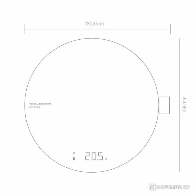 Умные кухонные весы Xiaomi HOTO Smart Kitchen Scale (QWCFC001) Алматы - изображение 5