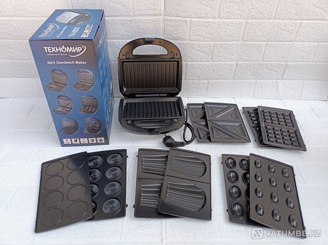 Multibaker 6in1; Waffle iron -14400t Almaty - photo 1