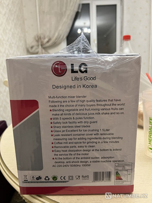 LG блендер;1500мл (новый) Алматы - изображение 3