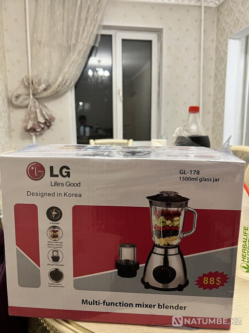 LG блендер;1500мл (новый) Алматы - изображение 2