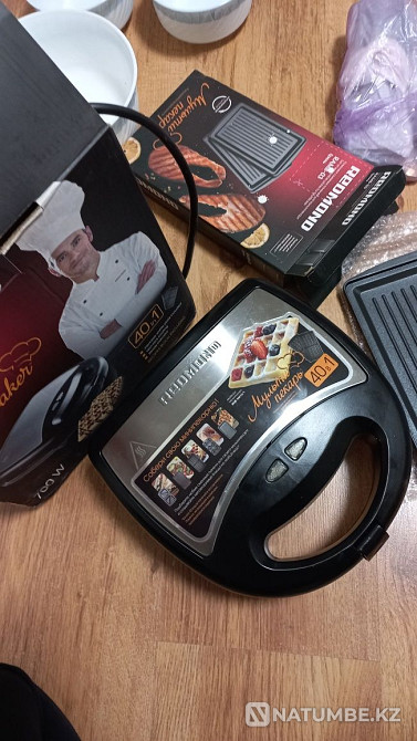 Waffle iron + nozzles 2 pcs. All for 10,000 tenge. Almaty - photo 2