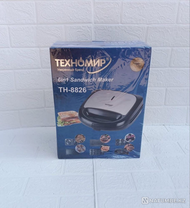 Electric multi-baker with replaceable panels 6 in 1 Waffle iron Almaty - photo 3