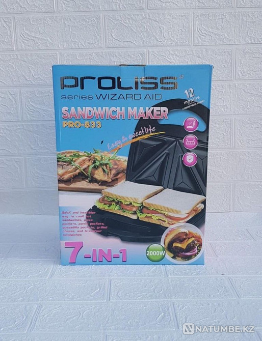 Multi baker 7in1 / waffle iron / sandwich maker / Almaty - photo 2