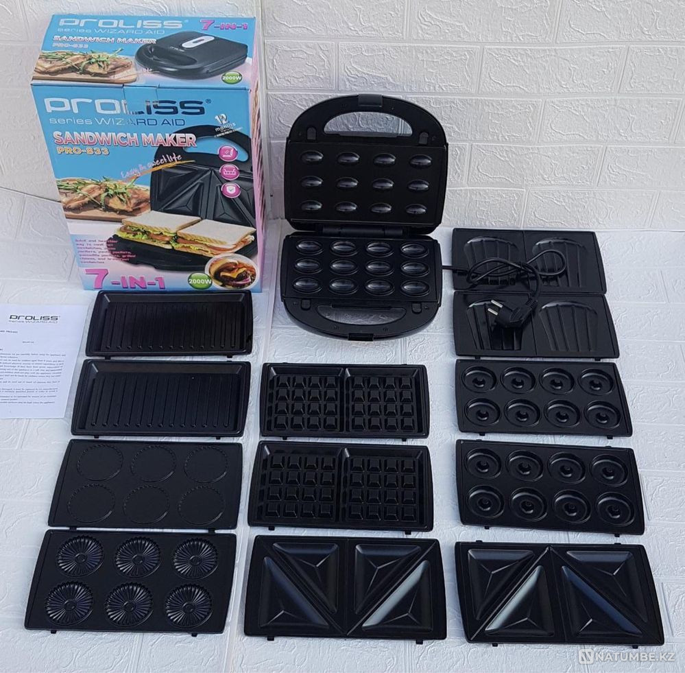 Multi baker 7in1 / waffle iron / sandwich maker / Almaty - photo 5
