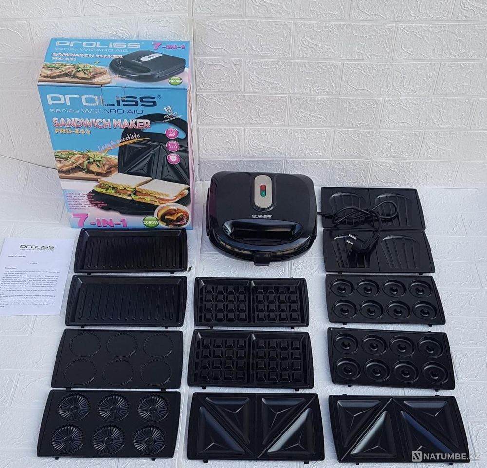 Multi baker 7in1 / waffle iron / sandwich maker / Almaty - photo 6