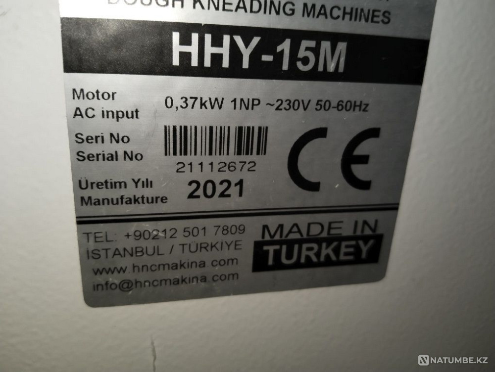 Dough mixer HNC Türkiye; Maud. HHY-1. Electric stove 4x camphor; 380 Almaty - photo 2