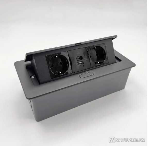 Electric outlet; socket block; USB; Type-C into the countertop Almaty - photo 1