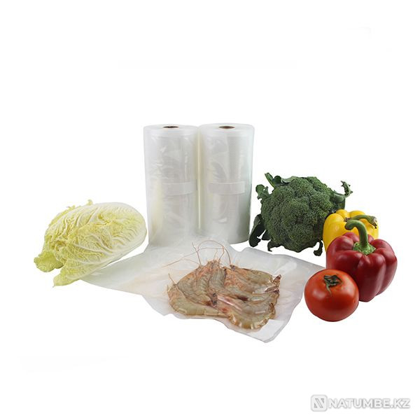 пакеты для вакуумного упаковщика; вакуматора рулон 15метров*20см Алматы - изображение 5