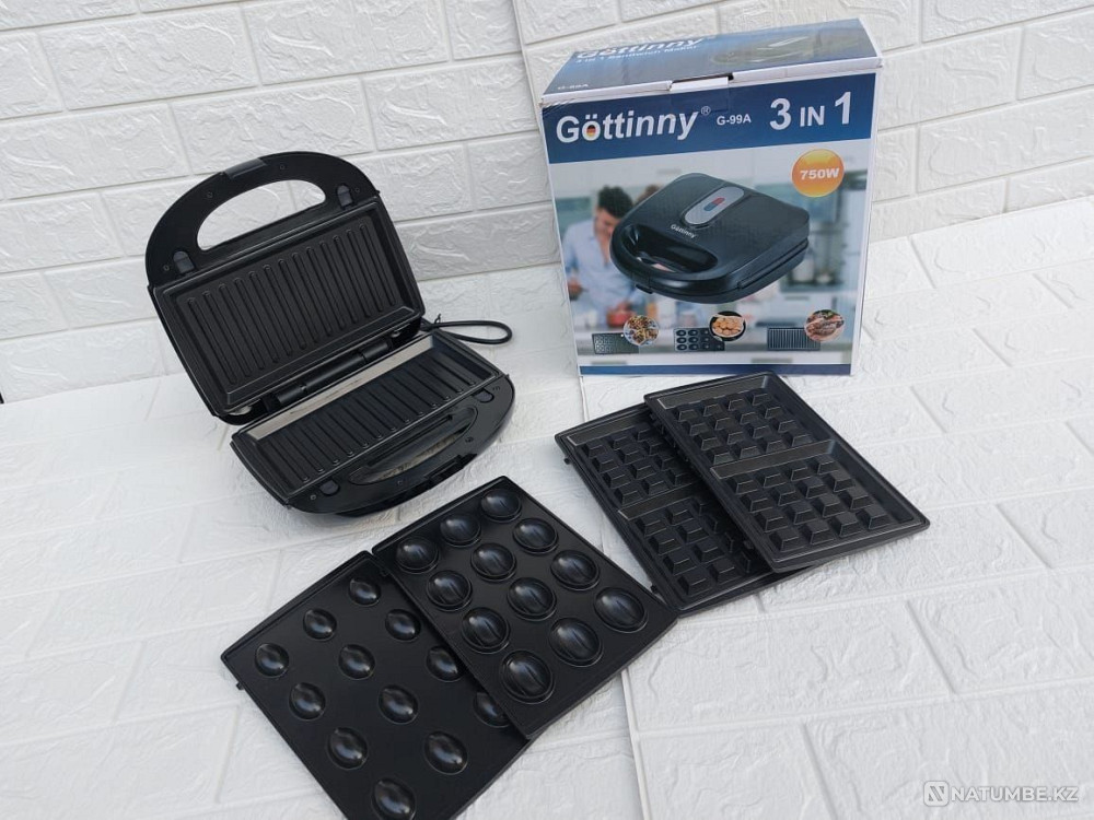 Waffle iron 3in1; multi-baker Almaty - photo 2