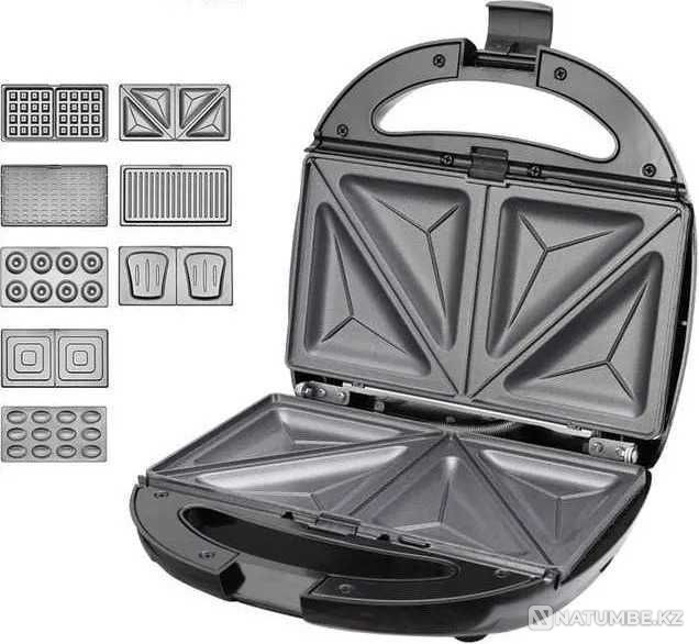 Waffle iron JAMAKY Multi-baker 8 in 1; black-gray Almaty - photo 2