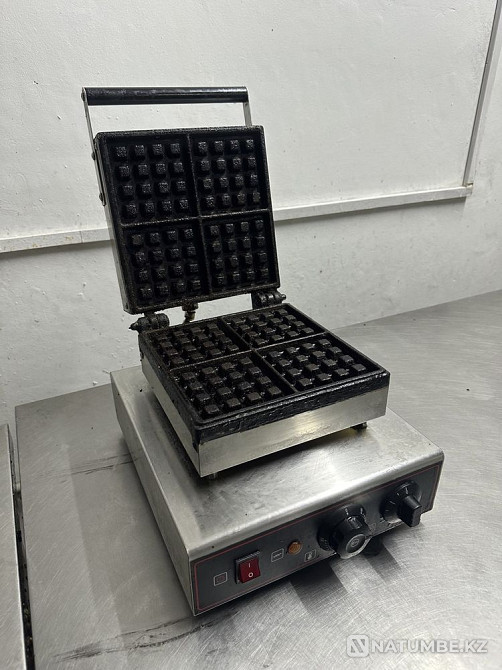 Professional grill waffle iron (Belgian waffles) Almaty - photo 1