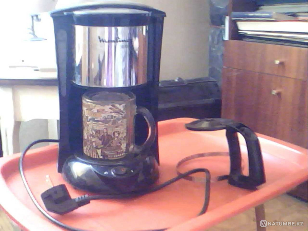 Working drip coffee maker without flask. Moulinex FG 151. Almaty - photo 2