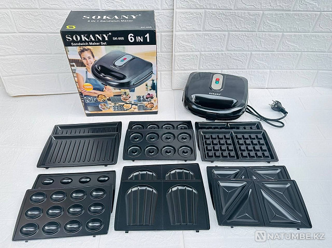 Multibaker 6in1; Waffle iron Almaty - photo 2