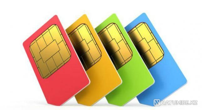 Four identical numbers with archived rates Almaty - photo 1