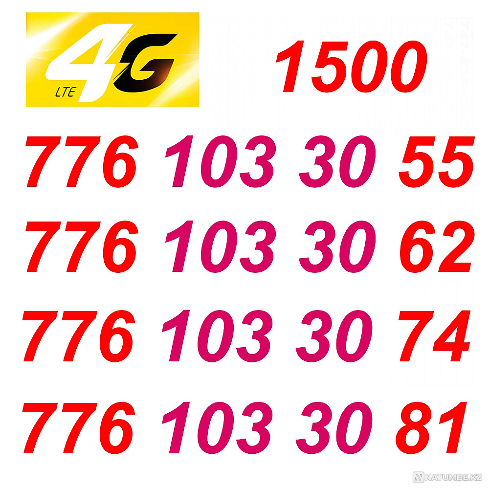 GSM нөмірлері. Beeline SIM карталары.  Алматы - изображение 2