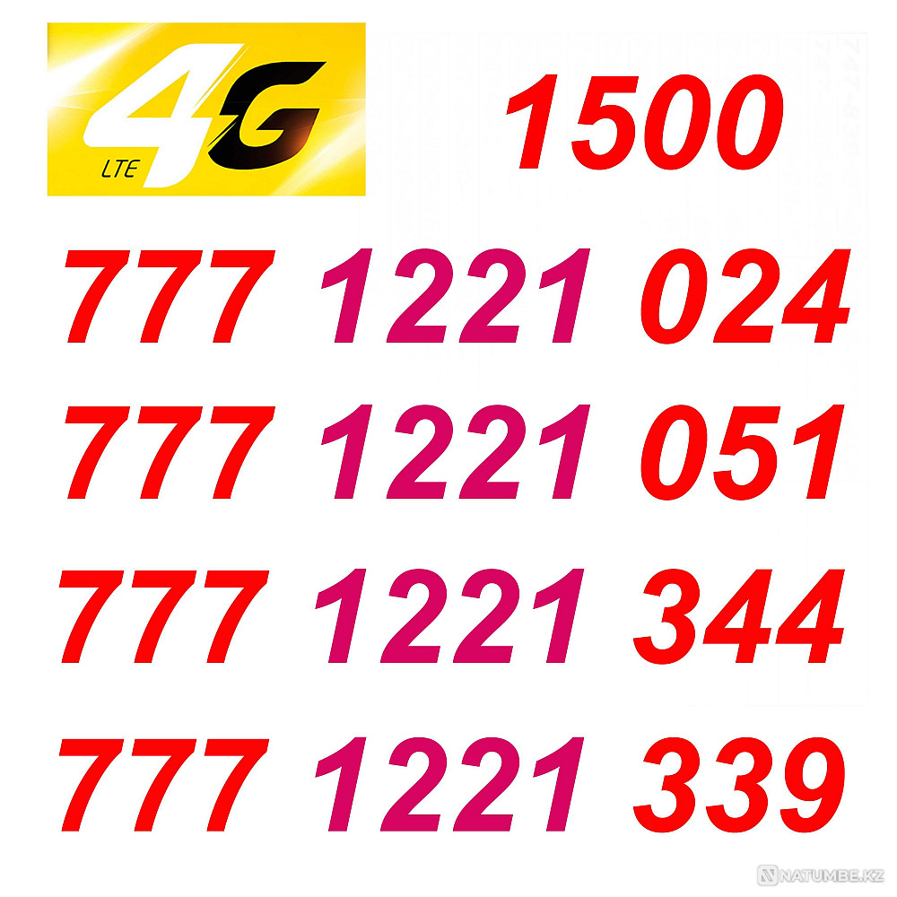 GSM нөмірлері. Beeline SIM карталары.  Алматы - изображение 4