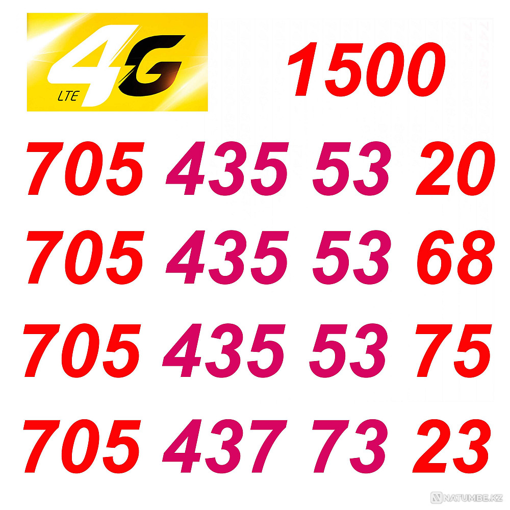 GSM нөмірлері. Beeline SIM карталары.  Алматы - изображение 3