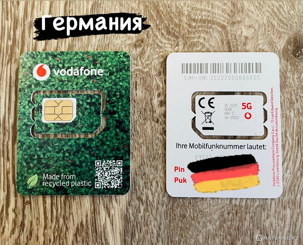 European SIM cards (Poland; Britain; Germany; Italy) Almaty - photo 2
