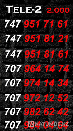 Парные номера Теле2 Алматы - изображение 4