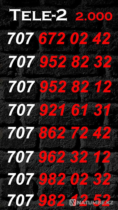 Tele2 paired numbers Almaty - photo 1