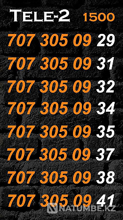 Сим карты; GSM номера Теле2;. Алматы - изображение 3