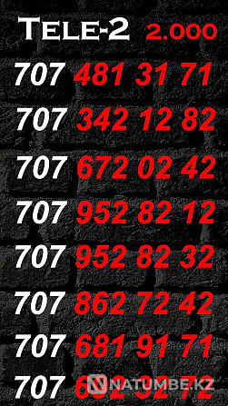 Paired numbers Tele2 and Altel. Almaty - photo 5