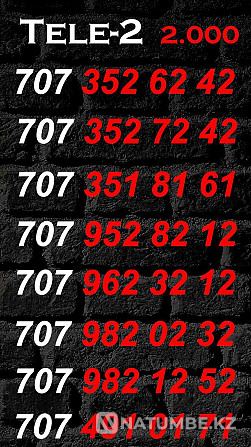 Paired numbers Tele2 and Altel. Almaty - photo 4