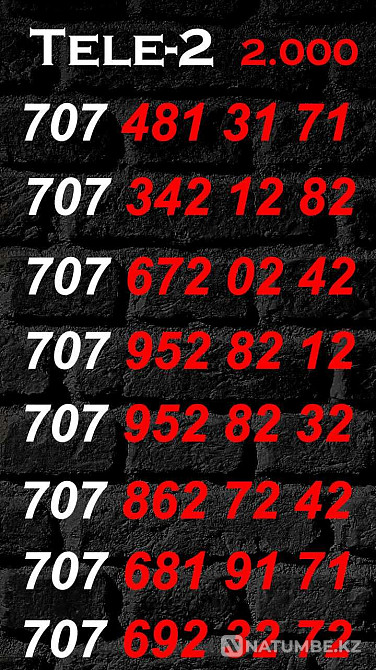 Paired numbers Tele2 and Altel. Almaty - photo 5