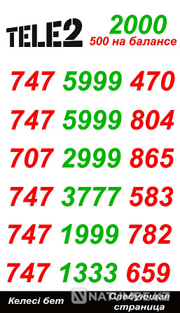GSM Numbers Tele2 Almaty - photo 2