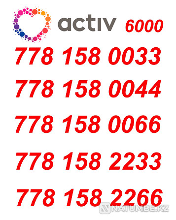 VIP Numbers Tele-2 and Active. Almaty - photo 3