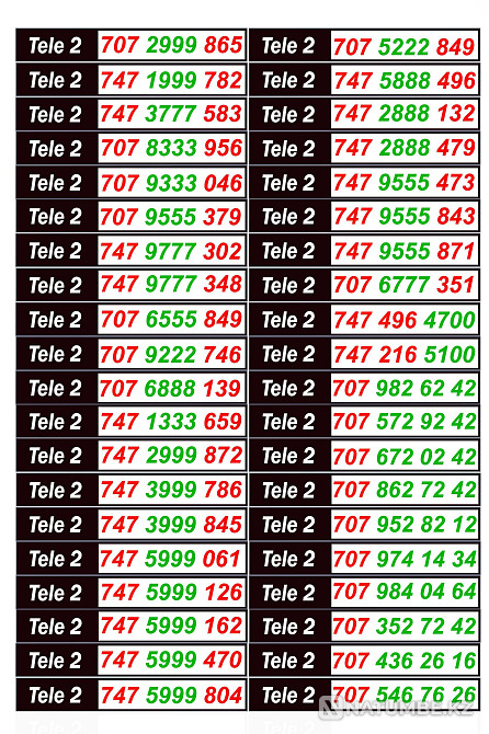 GSM Numbers Beeline and Tele 2. Almaty - photo 4