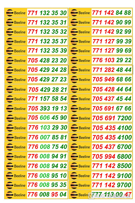 GSM Numbers Beeline and Tele 2. Almaty - photo 2