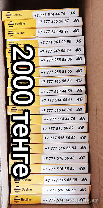 beautiful Beeline numbers; vip numbers; vip; beautiful room; cool; SIM card Almaty - photo 2