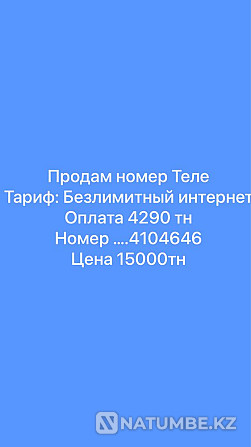 «Шексіз интернет» тарифін сату  Алматы - изображение 1