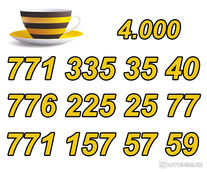 GSM нөмірлері. Beeline SIM карталары.  Алматы - изображение 3