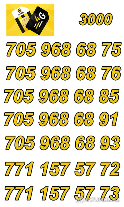 GSM Numbers. Beeline SIM cards. Almaty - photo 5