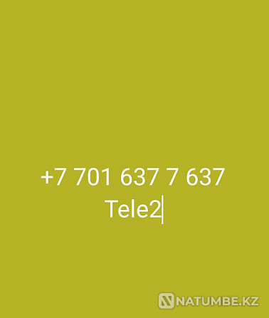 Selling VIP number tele2 Almaty - photo 2