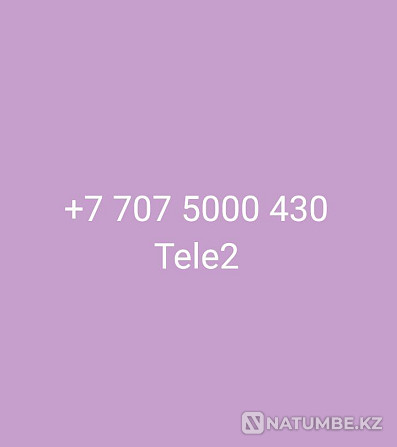 Selling VIP number tele2 Almaty - photo 1