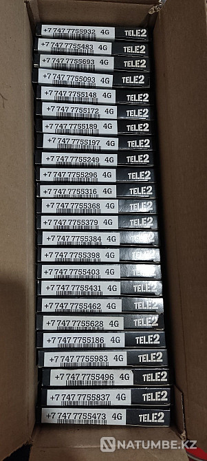 Beeline numbers; Tele2 VIP number; beautiful room; sim card sim card Almaty - photo 2