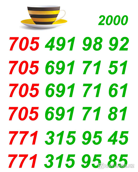 GSM Numbers. Beeline SIM cards. Almaty - photo 1