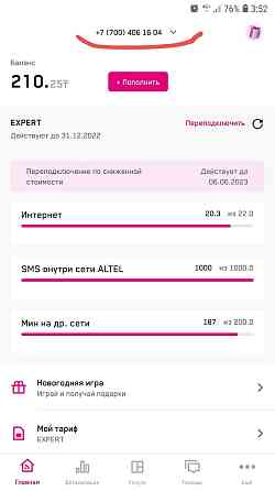 Срочно продам сим номер с безлимитным тарифом Алматы