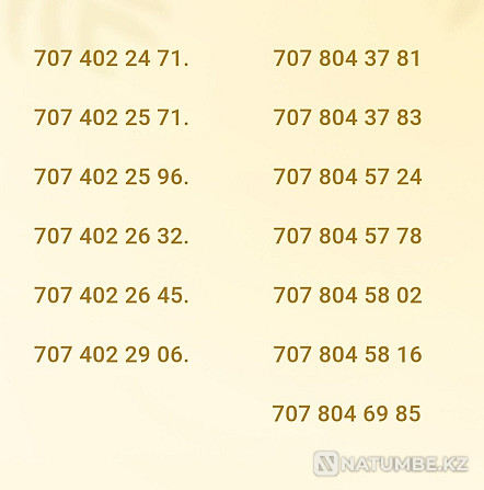 Красивые Номера теле2 новые Алматы - изображение 5