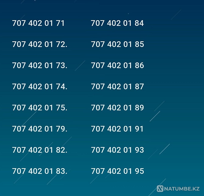 Красивые Номера теле2 новые Алматы - изображение 4